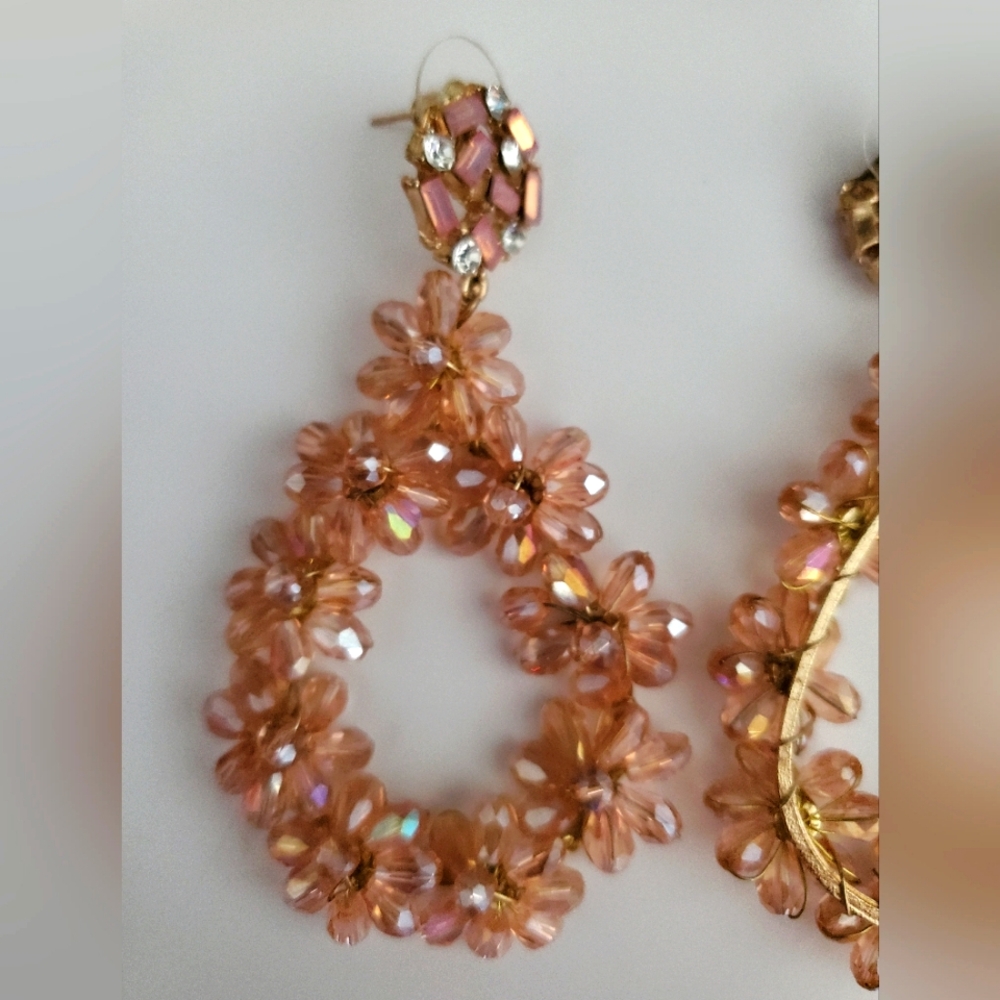 Pink earrings